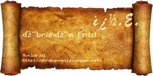 Ábrahám Enid névjegykártya